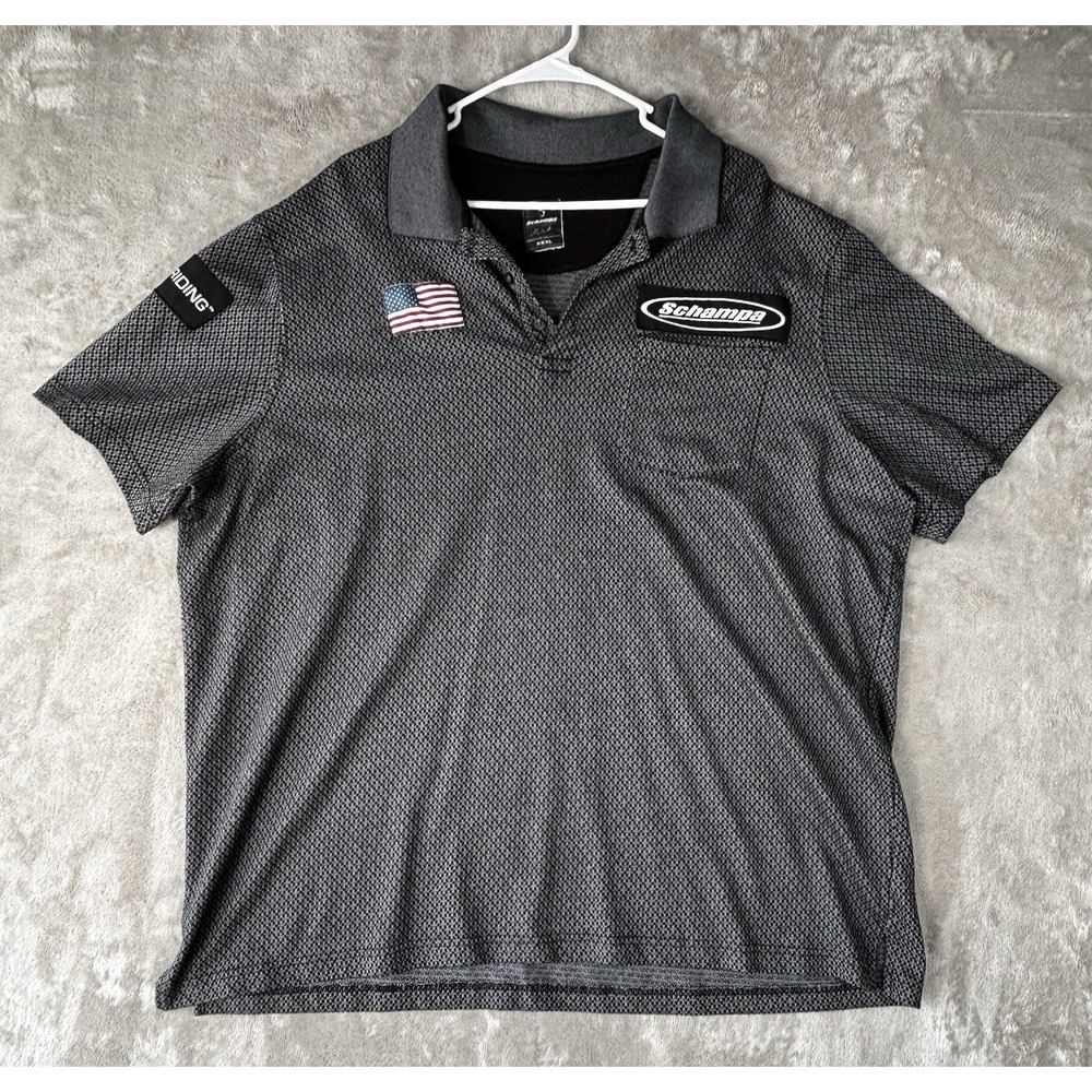 Schampa Polo‎ Shirt Men's 3XL Short Sleeve Donovan White motorcycle off-road UTV